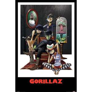 Gorillaz Modern Design <b>Poster</b> Set of 2 for Contemporary Wall Decor Made of Durable Paper - Product Image 1
