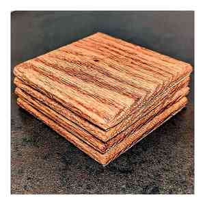 High Quality Acacia Wood <b>Tea</b> Coasters Rounded <b>Wooden</b> Dining Table Top Accessories Elegant Coaster <b>Set</b> for Home Decor - Product Image 3