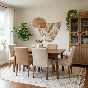 Décoration murale en feuille de bois marron pour la décoration bohème de la maison, salon élégant, chambre à coucher et intérieur moderne, provenance d'Inde - Product Image 5