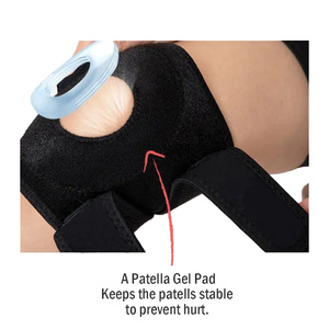 Soporte de Rodilla de Neopreno con Cierre Ajustable de Gancho y Bucle, Protección Universal Unisex para Todas las Estaciones, Negro, Talla Única - Product Image 4