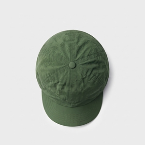 Casquette de baseball unisexe vert foncé à 6 panneaux, légère, en tissu imperméable, couleur unie, fermeture arrière réglable - Product Image 6