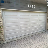 Vente en gros Panneaux modernes automatiques pour portes de garage doubles coulissantes à rabat isolé 16x8 avec moteur