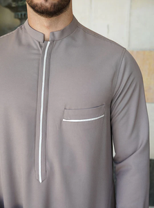 ชุดเดรสมุสลิมสไตล์อาหรับสำหรับผู้ชายเสื้อคลุมสไตล์อาหรับสไตล์ omani/thawb - Product Image 5
