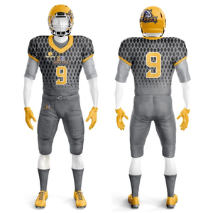 Customizable American Football Uniform Breathable Team Spandex <b>Jersey</b> with Short Sleeve Printed Design - Product Image 5