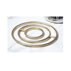 <b>Gold</b> Plated Metal Trivets Offer Exceptional Stability Preventing Cookware Slipping/Wobbling Heat Resistant Eco-Friendly - Product Image 4