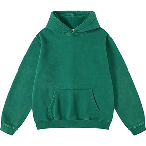 Jersey con capucha de gran tamaño para hombre, sudadera con capucha de algodón de felpa transpirable de peso pesado Vintage, perfecta para ropa de calle - Product Image 2