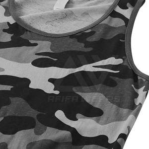 เสื้อกล้ามผู้ชายวัสดุที่ดีที่สุดออกแบบโลโก้ได้ตามต้องการขายดีเสื้อยิมแบบเรียบสำหรับออกกำลังกายในฤดูร้อนและวิ่งทำจากโพลีเอสเตอร์ - Product Image 4