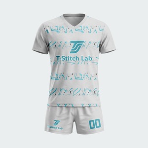 Maillot de volley-ball unisexe à col en V, taille élastique, séchage rapide, respirant, 100 % polyester, imprimé numérique, manches courtes, coupe classique, personnalisable - Product Image 3