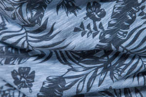 T-shirts pour hommes personnalisés en gros motif de feuilles graphique impression personnalisée chemise de sport surdimensionnée à manches courtes - Product Image 4