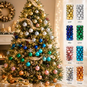 Mini Palline <span class=keywords><strong>di</strong></span> <span class=keywords><strong>Natale</strong></span> da Appendere <span class=keywords><strong>per</strong></span> <span class=keywords><strong>Decorazioni</strong></span> <span class=keywords><strong>Albero</strong></span>, Vendute Direttamente dalla Fabbrica, Set da 3/4/5/6/8/10cm, Addobbi Natalizi Navidad - Product Image 2