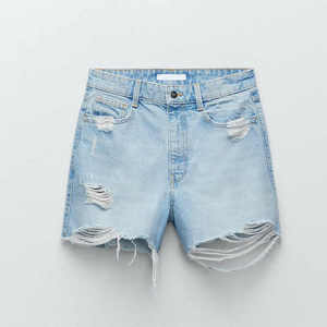 Comfortable Low Waist <b>Women's</b> Denim Jeans <b>Shorts</b> Customized Work For Girls Breathable Y2K charm pocket <b>cargo</b> wrap - Product Image 3