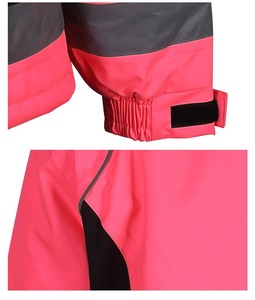 Women's <b>Fluorescent</b> Pink High Visibility Reflective Safety Jacket Polyester Insulated Waterproof Reflective <b>Clothing</b> - Product Image 3