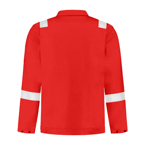 Limpiador de soldadura de algodón 100% personalizado al por mayor chaqueta de almacenamiento en frío de seguridad de alta visibilidad para trabajadores de la construcción - Product Image 6