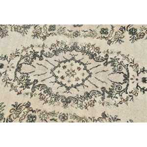 Vintage Turkish Rug 3.8x6.9 ft, <b>Brown</b> Plants & trees <b>Wool</b> Rug - Product Image 5
