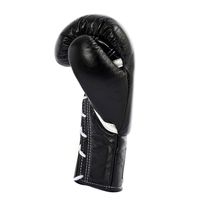 Gants de boxe d'entraînement GYMSTERO de haute qualité, personnalisables, à lacets, en cuir véritable haut de gamme, à doigts entiers, ajustables