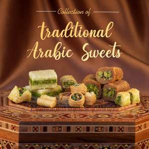 Premium lujoso 350gm TasteAl Sultan dulces mezclados Baklawa sabor a nuez postres orientales galletas a granel fresco exquisito árabe - Product Image 6