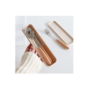 Ensemble de couverts en acier inoxydable, couteau à dessert, fourchette, cuillère et cuillère à thé pour boîte brune, emballage, vente chaude - Product Image 4