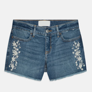 Pantalones cortos vaqueros vintage de verano de diseño personalizado en color sólido estilo streetwear transpirable en oferta - Product Image 1