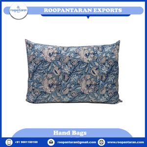 Bloque de mano impreso 100% algodón patrón Floral sofá fundas de almohada 20 láminas de tela funda de almohada Cierre de sobre suministro a granel - Product Image 6