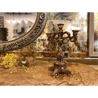 Chandelier en métal à 3 bras, style baroque victorien, fait main, durable, écologique, qualité supérieure personnalisée