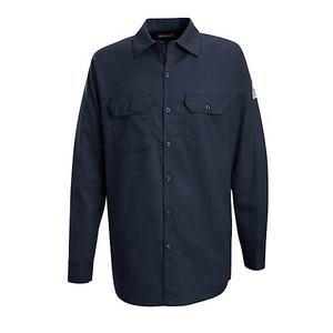 Camisa DE TRABAJO personalizada 100% algodón resistente al fuego FRC Button Up Utility Ropa de trabajo de seguridad Camisa protectora de soldadura - Product Image 4