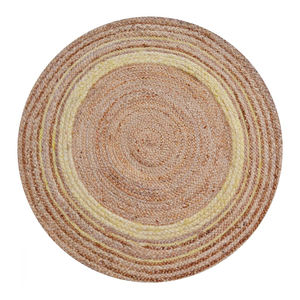 Alfombra de yute ecológica tejida a mano con diseño de fibra natural, alfombrilla elegante para sala de estar, dormitorio, decoración del hogar - Product Image 2