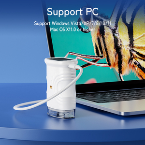 382 video kỹ thuật số trẻ em Đồ chơi cầm tay <span class=keywords><strong>USB</strong></span> có thể sạc lại 1000X độ phóng đại trẻ em Kính hiển vi máy ảnh Kính lúp với ánh sáng - Product Image 5