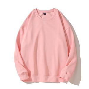 Sweat à capuche épais de couleur unie imprimé logo hommes et femmes OVERSIZE pull ample col rond printemps et automne manches longues - Product Image 3