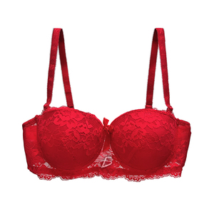 Reggiseno da Donna Comodo e Traspirante con Chiusura Frontale, Senza Ferretto, Alla Moda con Design Floreale in Pizzo, Effetto Push-Up, Realizzato in Poliammide - Product Image 5