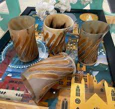 Copa de cuerno Natural hecha a mano de alta calidad, vaso de cerveza vikingo pulido para whisky, producto artesanal natural único - Product Image 3