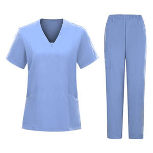 Conjunto de Uniforme Médico Cómodo para Hospital, con Tela de Sarga Resistente, Conjunto de Uniforme Médico para Enfermeras con Manga Corta, Top de Uniforme Médico para Mujer - Product Image 5