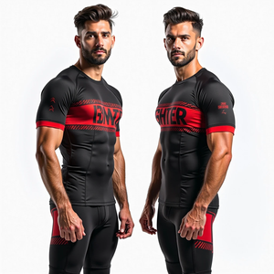 Fabricante personalizado de protectores de erupción personalizados Impresión por sublimación Durable MMA Rash Guards Ideal para sesiones de grappling personalizadas - Product Image 4