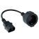 Câble adaptateur d'alimentation IEC C14 vers Schuko femelle, AC, neuf - Product Image 4