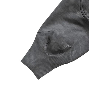 Sweat à capuche oversize délavé à l'acide, confortable, en polaire douce, respirant, chaud, décontracté, vintage, lavé, style streetwear - Product Image 6