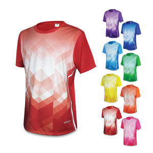 เสื้อกีฬาพิมพ์ซับลิเมชันดีไซน์ไร้กาลเวลาเสื้อไมโครโพลีเอสเตอร์ใส่สบาย100% 145 GMS - Product Image 3