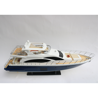 AZIMUT-Barco de velocidad moderno europeo de Acacia, yate náutico de madera de alta calidad hecho a mano para decoración, técnica pintada, 82
