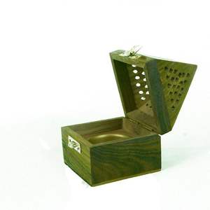 Brûleur de Bakhoor en bois de santal artisanal traditionnel pour l'encens, diffusion douce de la fumée, ambiance domestique, relaxation, utilisation dans les salles de prière - Product Image 3