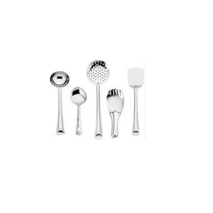 Ensemble de couverts en acier inoxydable poli miroir, moderne, or, laiton, couteau, fourchette, cuillère, couverts - Product Image 2