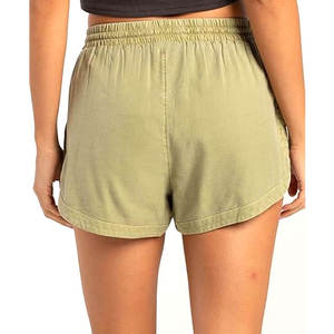 Shorts d'été tendance 2026 pour femme, taille haute, décontractés, en coton, amples, avec cordon de serrage, taille élastique, shorts de plage avec poches pour femme - Product Image 6