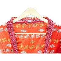 Gaun Robe Sutra Vintage Wanita, Bernapas, Kerah V, Patchwork, Pakaian Pantai Musim Panas, Gaya India, Untuk Rumah, Pernikahan, Malam, Jubah Mandi