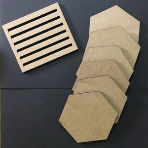 Ustensiles de cuisine polis et faits à la main Sous-verres ronds à sublimation en MDF de style classique Taille personnalisée Prix avec pierre élégante - Product Image 6