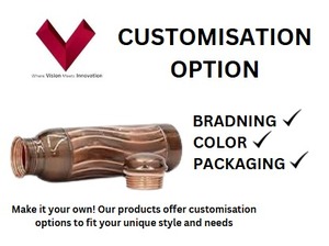 Suministro directo de fábrica de Ant. Botella de Cobre Ola 1 L, Súbete a la ola de hidratación con la hormiga. Botella de cobre de onda, frasco de cobre - Product Image 3