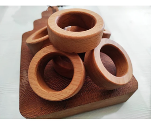 Anneaux de serviette en bois écologiques de luxe modernes de haute qualité, faits à la main pour la décoration de table de fête, de mariage, de maison ou d'hôtel, à bas prix - Product Image 6