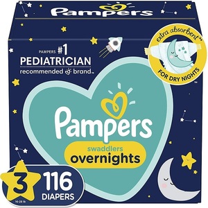 Pañales Pampers Swaddlers económicos para la noche, gran absorción para dormir, oferta al por mayor, activos con pañales desechables. - Product Image 6