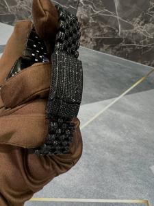 Reloj Deportivo Mecánico de Lujo para Hombre de 41 mm con Fecha, Diamante Moissanita Negro, Estilo Hip Hop Totalmente Helado con Esfera Analógica - Product Image 2