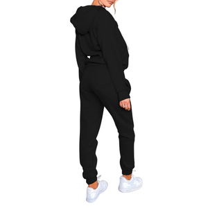 Vente en gros de survêtements en polaire personnalisés pour femmes, nouveau design, jogging d'hiver, vêtements de sport de style hip-hop, ensemble de survêtements bon marché - Product Image 3