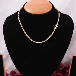 สร้อยคอเทนนิสสไตล์วินเทจ15 tcw พร้อมเพชรขนาด18นิ้วสีขาวสวยที่ปลูกในห้องแล็บเพชร14K โกลด์มอสซาไนต์หลัก - Product Image 4