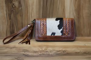 Pochette en cuir de vachette à poils populaires Sac à main de style occidental unique pour femmes au prix de gros - Product Image 2