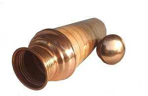 Botella de agua de cobre con estampado de flores clásicas, vasos ayurvédicos ecológicos para uso diario, cocina, Picnic, deportes, regalo de viaje - Product Image 5