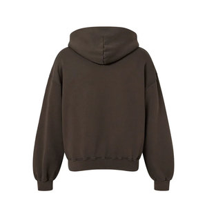 Nouveau sweat à capuche pour homme en molleton français avec fermeture éclair sur le devant, logo, coupe ample, écologique, 100% coton, pour l'hiver - Product Image 6